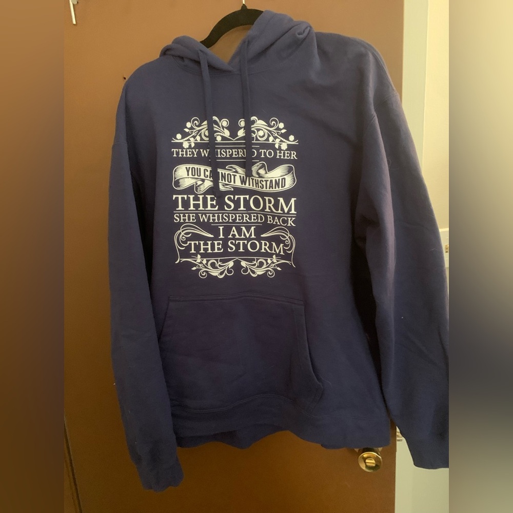 Navy Graphic Hoodie